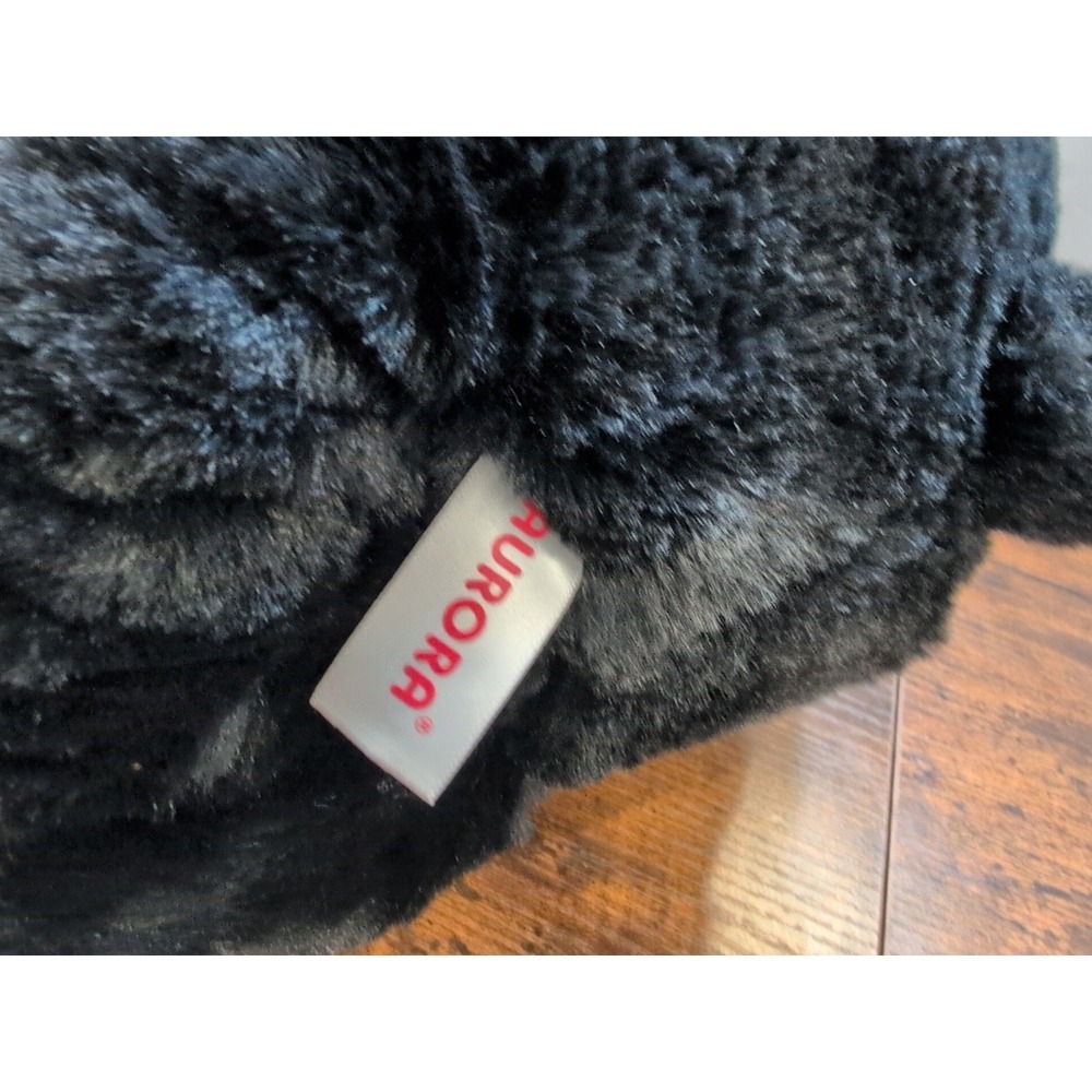 Aurora - Bear - 20" Bear - Black Snuggly Super Soft And Floppy Stuffed Animal - Picture 4 of 7